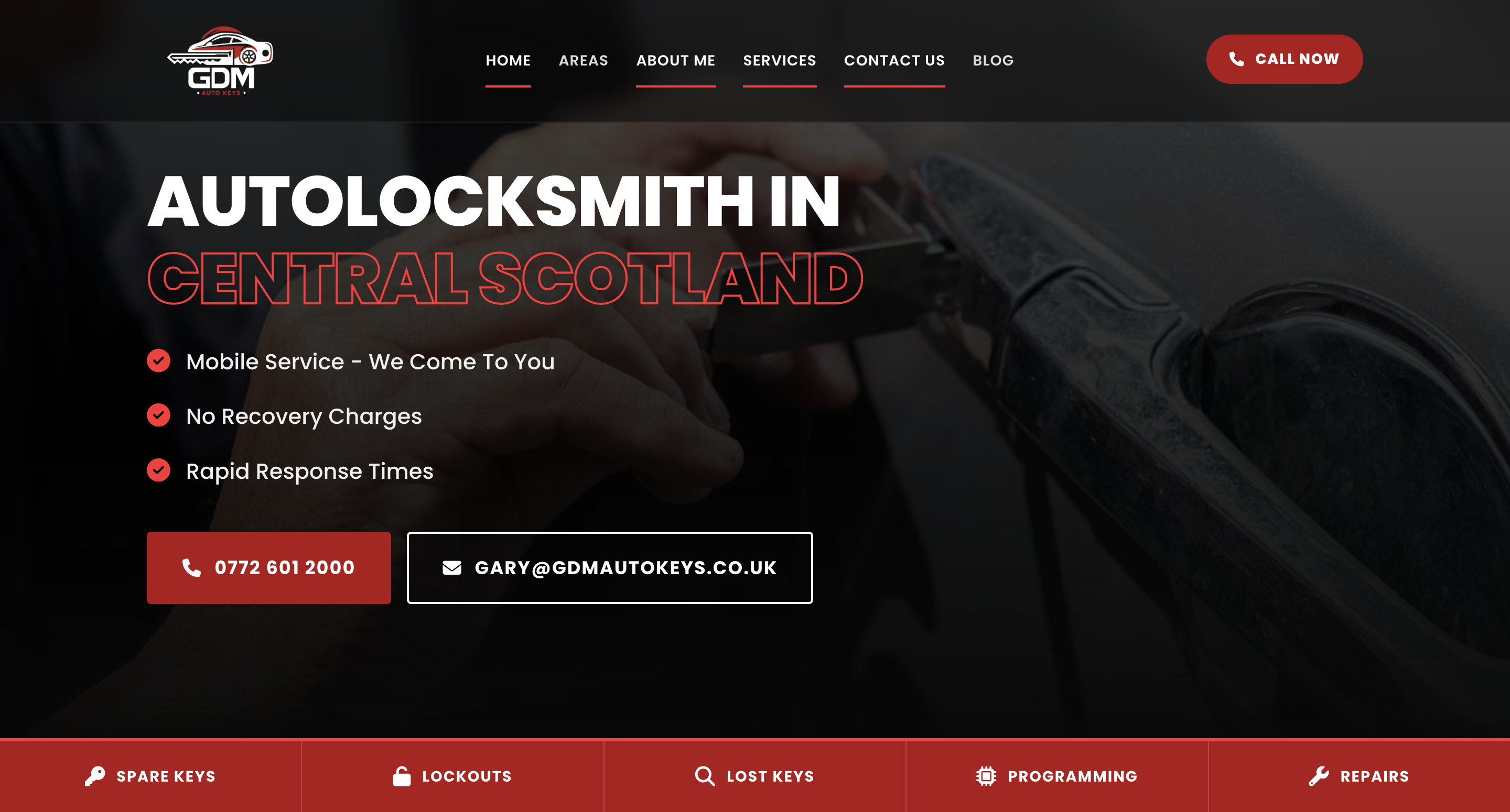 GDM Auto Locksmith website